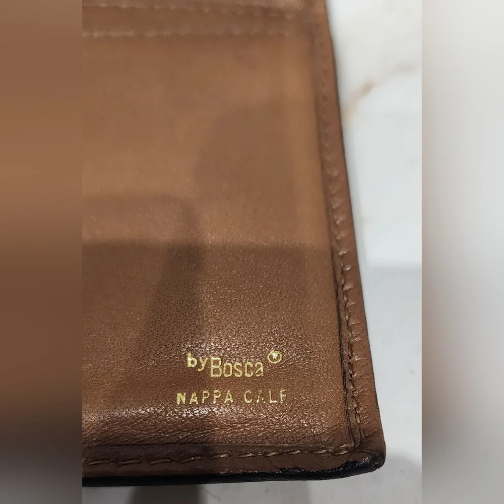 Bosca Vintage‎ Leather French Purse Long Wallet